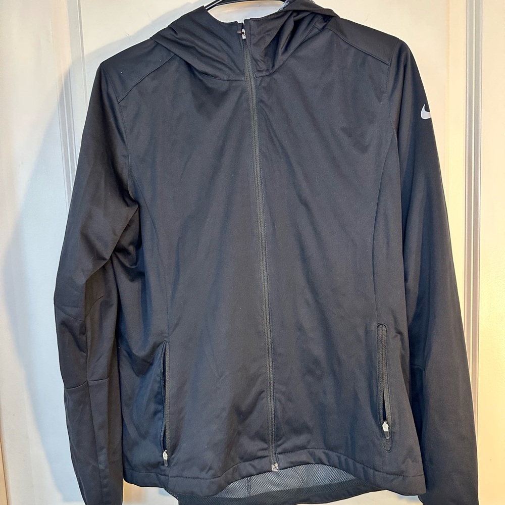 Nike Golf Black Full Zip Hooded Jacket, size Medium
